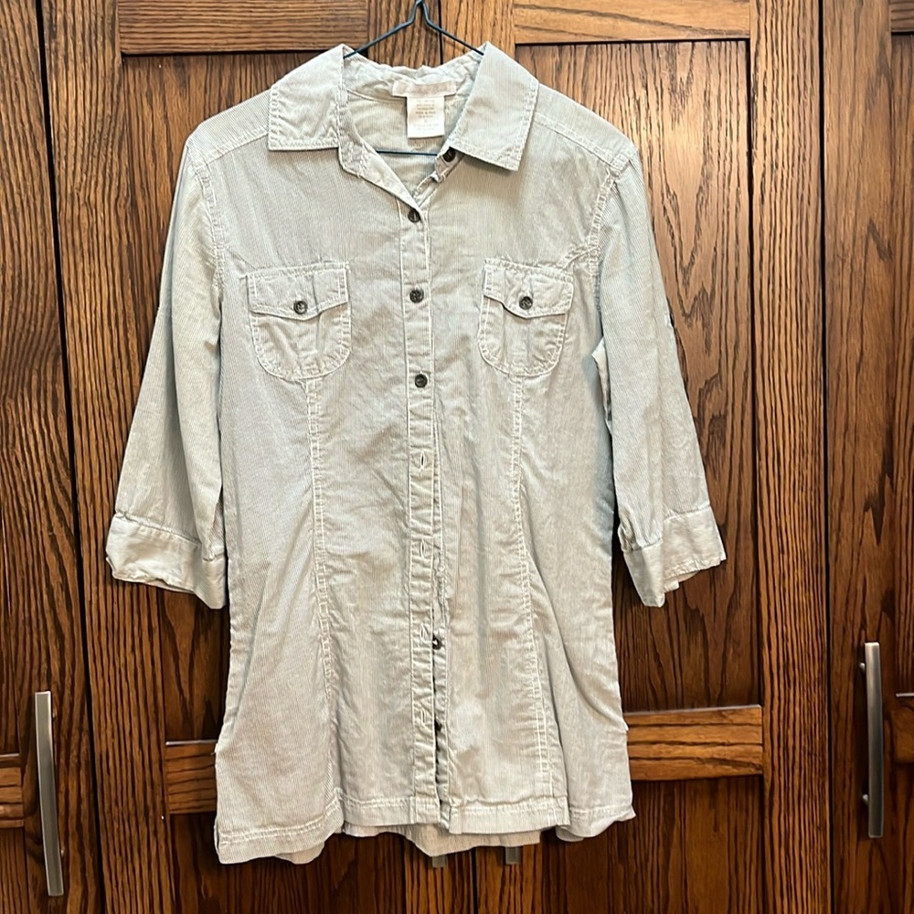 3/4 sleeve button down